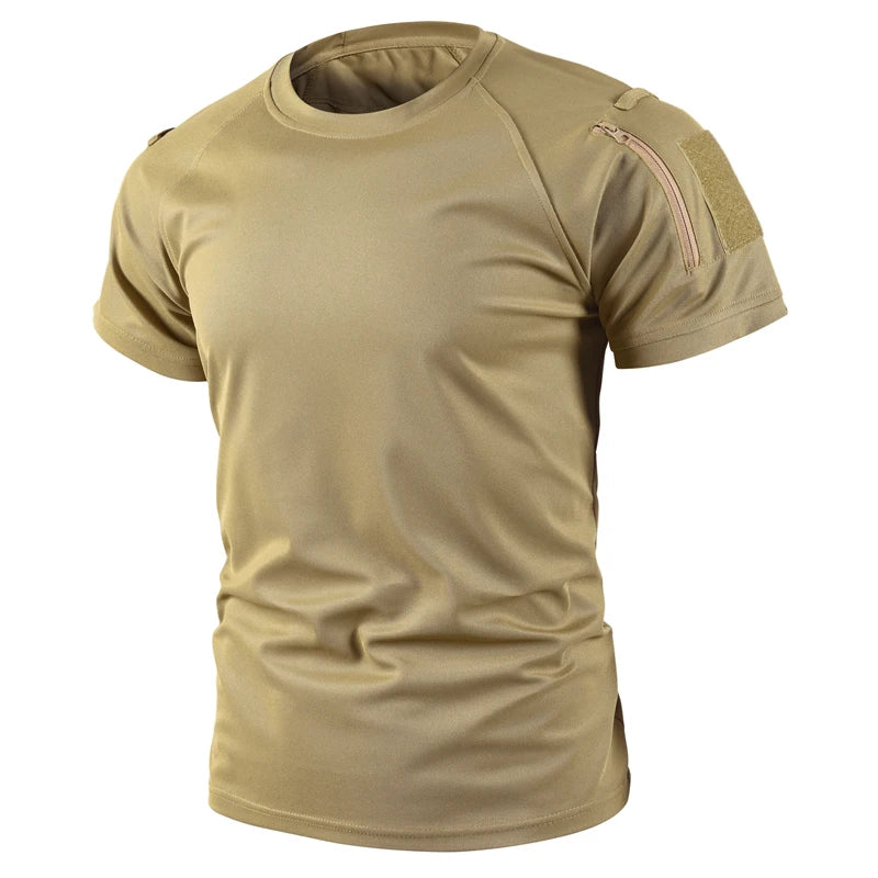 Men’s Quick-Dry Summer T-Shirt – O-Neck Lapel Pullover (M–4XL)
